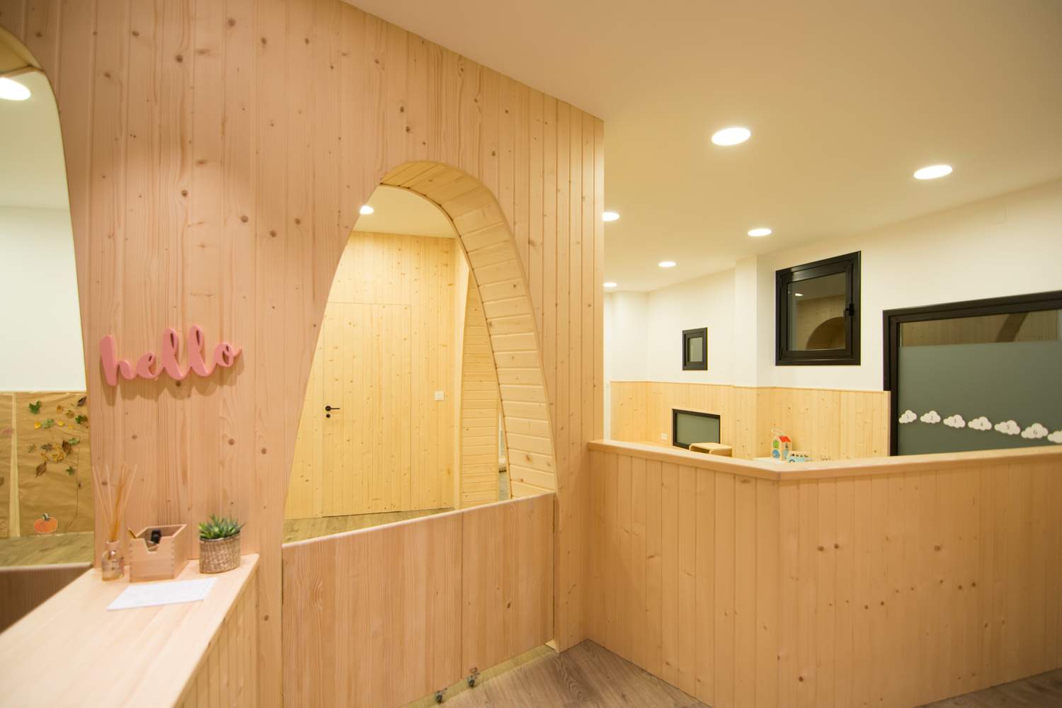 Recepción y entrada